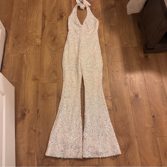 Studio Jumpsuit Show Me Your Mumu - Sequin Halter Jumpsuit - Picture 2 of 6